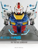Delpi Decal - 1/48 RX-78F00 [Bust Model] Water Decal (2 Types)