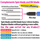 GodHand - Drill Bit for Power Pin Vise, set of 5 (B)