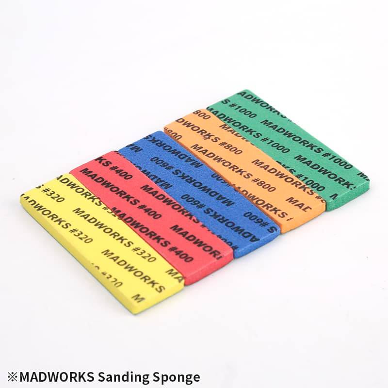 Madworks - Sanding Sponge, 5mm Combo Pack (320, 400, 600, 800, 1000)