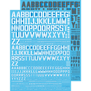 Delpi Decal - ALPHABET UNIVERSAL WATER DECAL / HYBRICAL (4 Types)