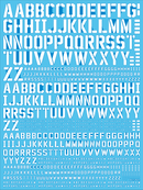 Delpi Decal - ALPHABET UNIVERSAL WATER DECAL / HYBRICAL (4 Types)