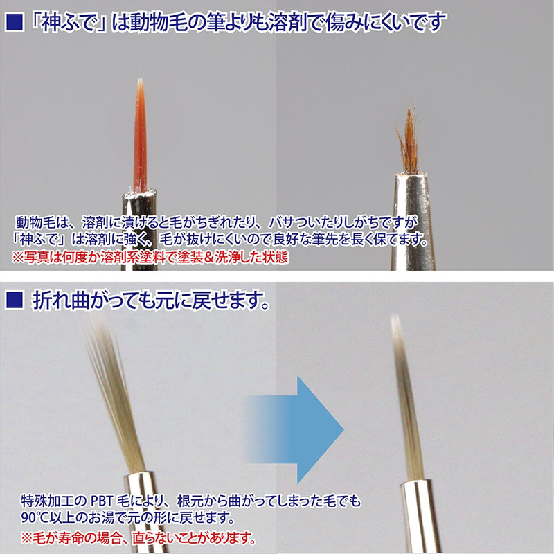 GodHand EBRSUP-HS Brushwork Softest Hobby Extra Fine Point Paint Brush –  USA Gundam Store