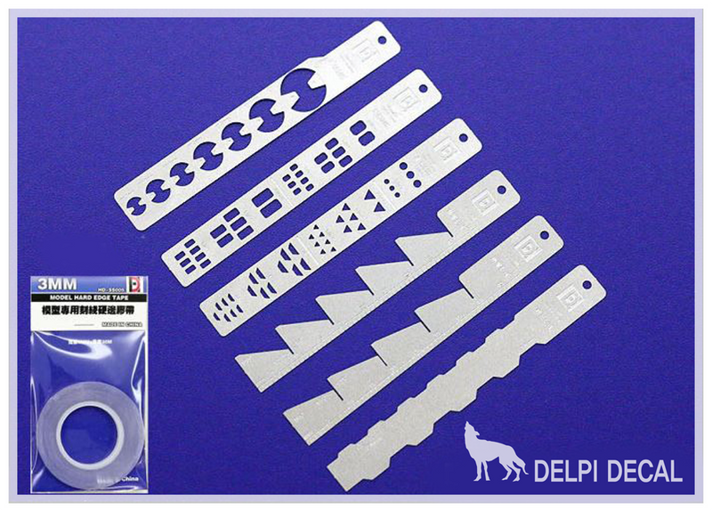 Delpi Decal - Panel Line Etching (6 Types) Option A/B
