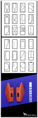 Delpi Decal - Panel Line Etching (6 Types) Option A/B