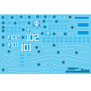 Delpi Decal - HG The Origin 09 ZAKU 1 DENIM & SLENDER WATER DECAL