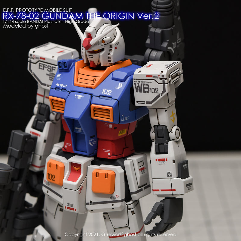 G-REWORK - Custom Decal - [HG] RX-78-02 Gundam The Origin (decal v2.0)