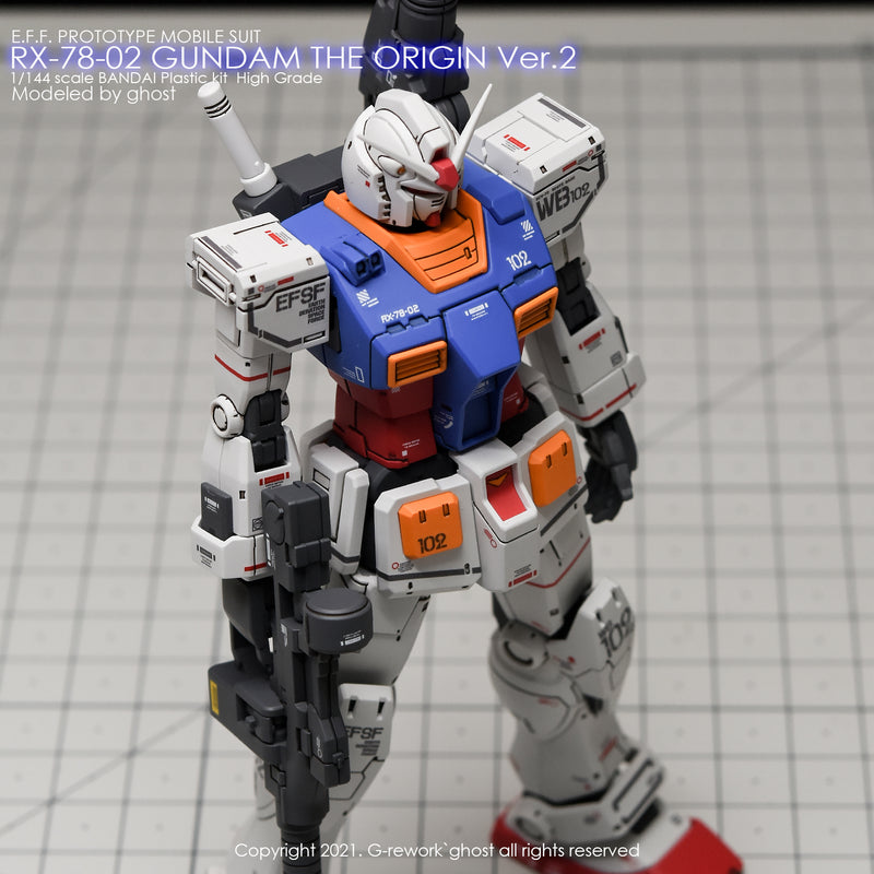 G-REWORK - Custom Decal - [HG] RX-78-02 Gundam The Origin (decal v2.0)