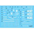 Delpi Decal - HG & RG The Origin 03 BLACK TRI-STARS(Ortega/Gaia/Mash) Water Decal (2 Types)