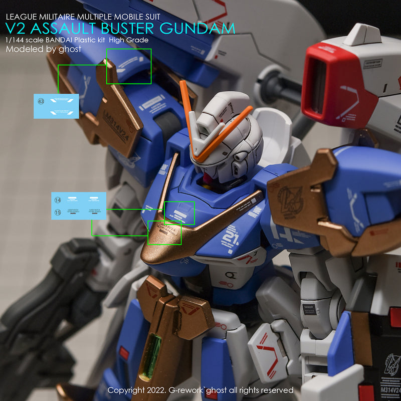 G-REWORK - Custom Decal - [HG] V2 Assault Buster Gundam