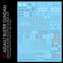 G-REWORK - Custom Decal - [HG] V2 Assault Buster Gundam