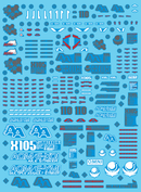 Delpi Decal - MG Aile Strike Ver. RM Water Decal (2 Types)