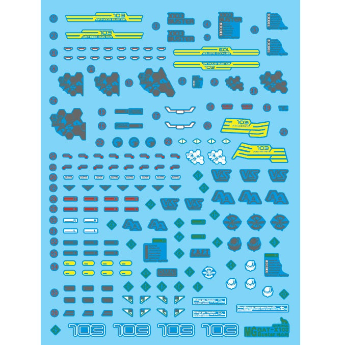 Delpi Decal - MG Buster Water Decal (2 Types)