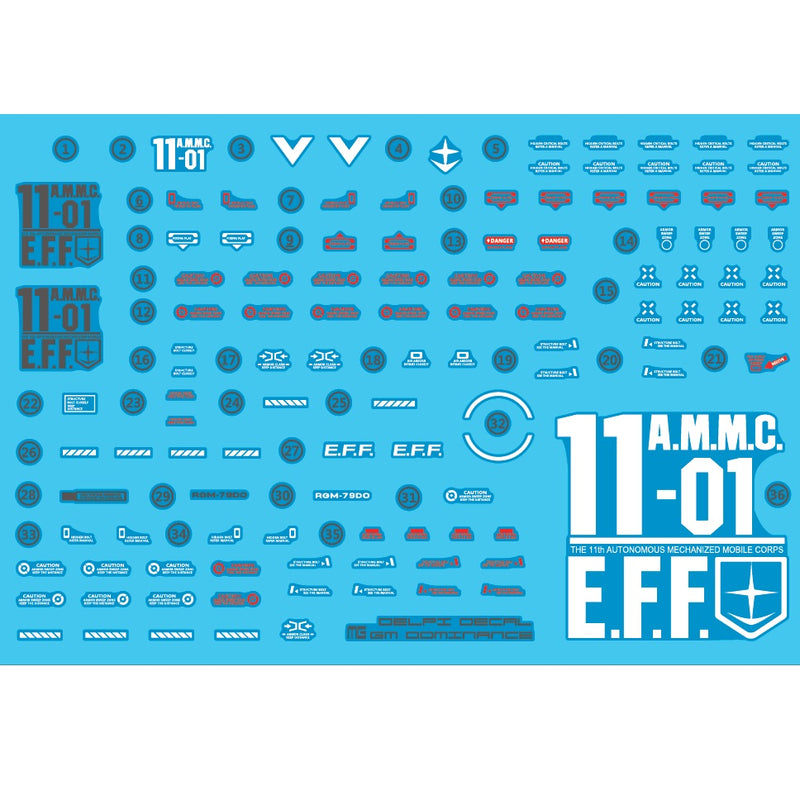 Delpi Decal - MG GM Dominance Water Decal