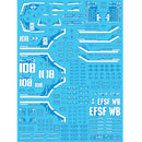 Delpi Decal - MG GUN CANNON LUMINOUS WATER DECAL