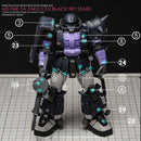 G-REWORK - Custom Decal - [MG] Black Tri-Stars Zaku 2.0