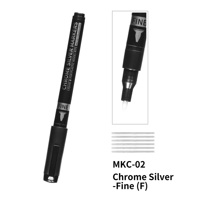 DSPIAE - MKC Chrome Silver Markers (3 Options + Refill)