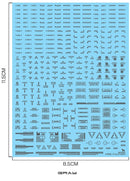 Delpi Decal - 1/100 Mechanical Caution Water Decal (6 Types)