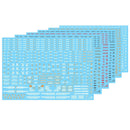 Delpi Decal - 1/60 Mechanical Caution Water Decal (6 Types)