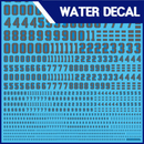 Delpi Decal - NUMBER UNIVERSAL WATER DECAL