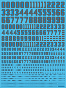 Delpi Decal - NUMBER UNIVERSAL WATER DECAL