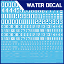 Delpi Decal - NUMBER UNIVERSAL WATER DECAL