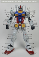 Delpi Decal - PG UNLEASHED RX-78-2 ver.DELPI SILVER METAL STICKER