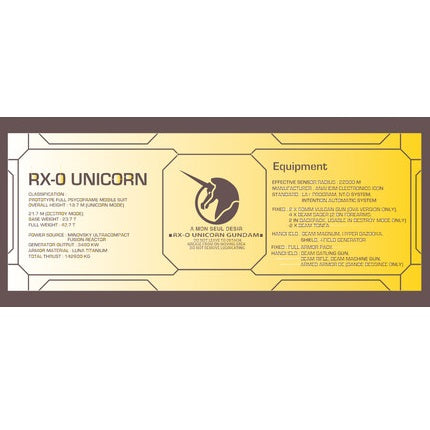 Delpi Decal - PG Unicorn Base Metal Sticker