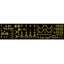 Delpi Decal - RG CROSSBONE X1 GOLD METAL STICKER