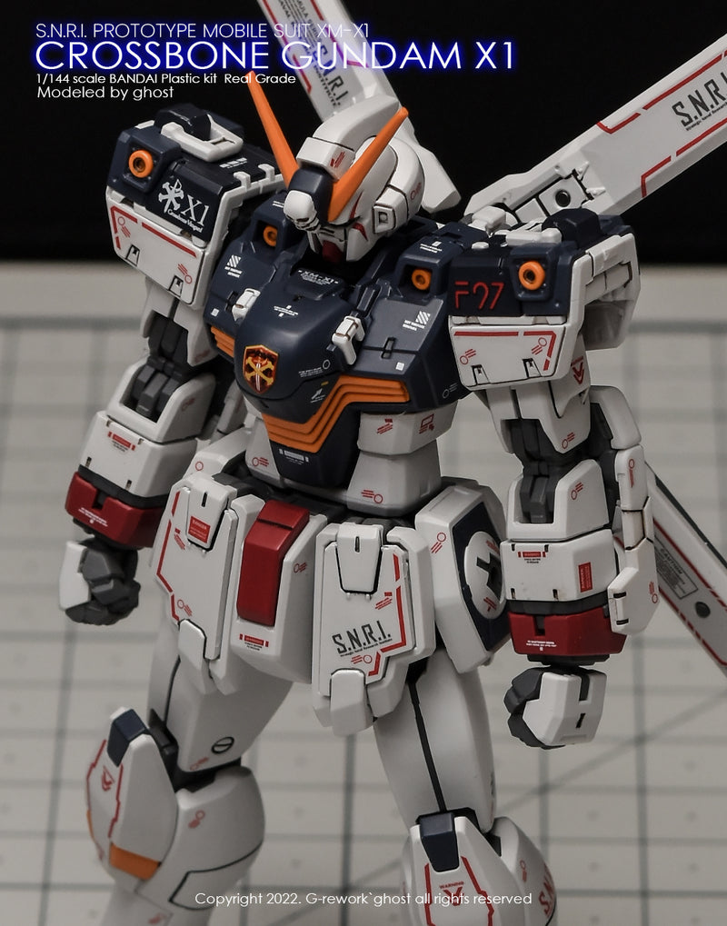 G-REWORK - Custom Decal - [RG] Crossbone Gundam X1