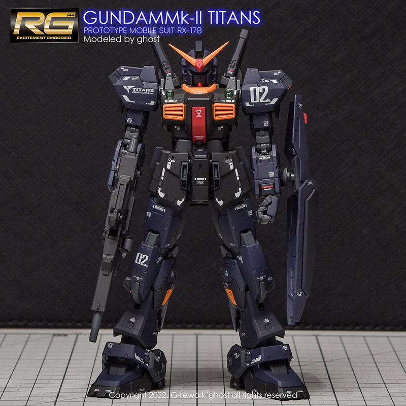 G-REWORK - Custom Decal - [RG] RX-178 MK-II Gundam [Titans]