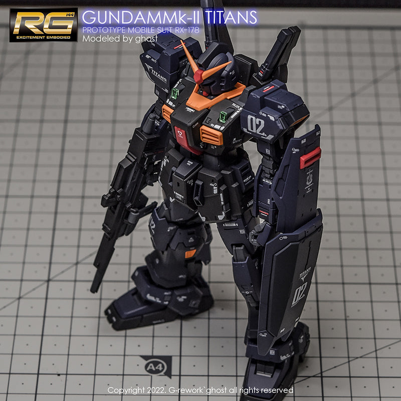 G-REWORK - Custom Decal - [RG] RX-178 MK-II Gundam [Titans]
