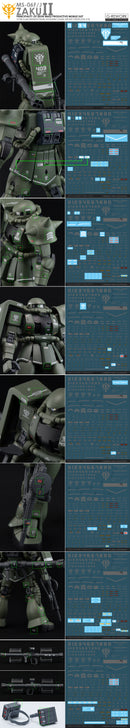 G-REWORK - Custom Decal - [MG] MS-06F/J ZAKU II 2.0