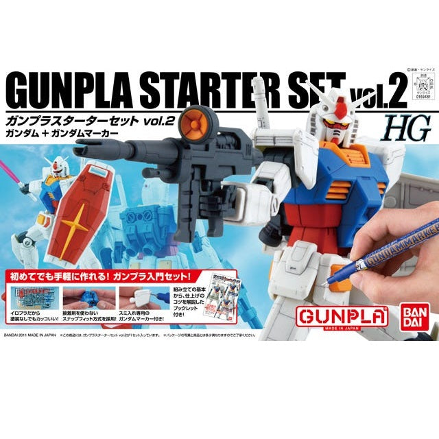 HGUC 1/144 GunPla Starter Set 2: Gundam Ver G30th