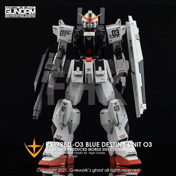 G-REWORK - Custom Decal - [HG] RX-79 BD-03 [Blue Destiny]