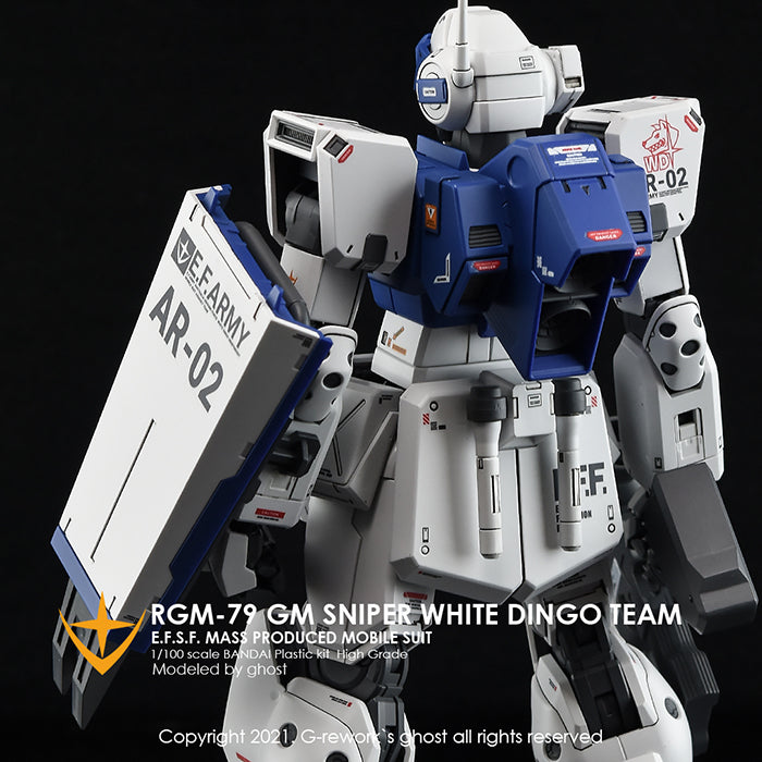 G-REWORK - Custom Decal - [MG] RGM-79SP GM Sniper II [White Dingo]