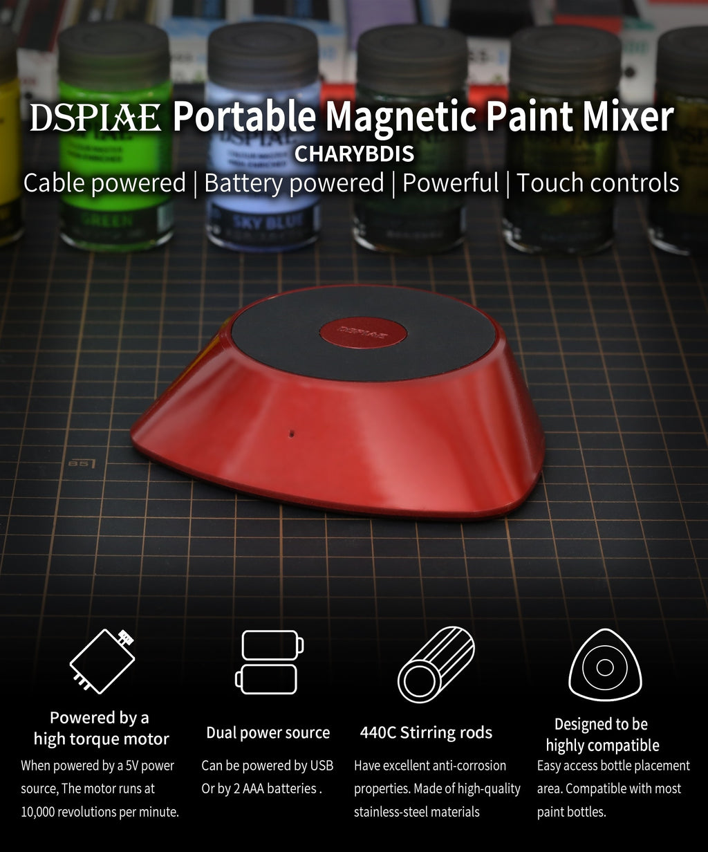 MS-01 Le DSPIAE Portable Magnetic Paint Stirrer 56998LE