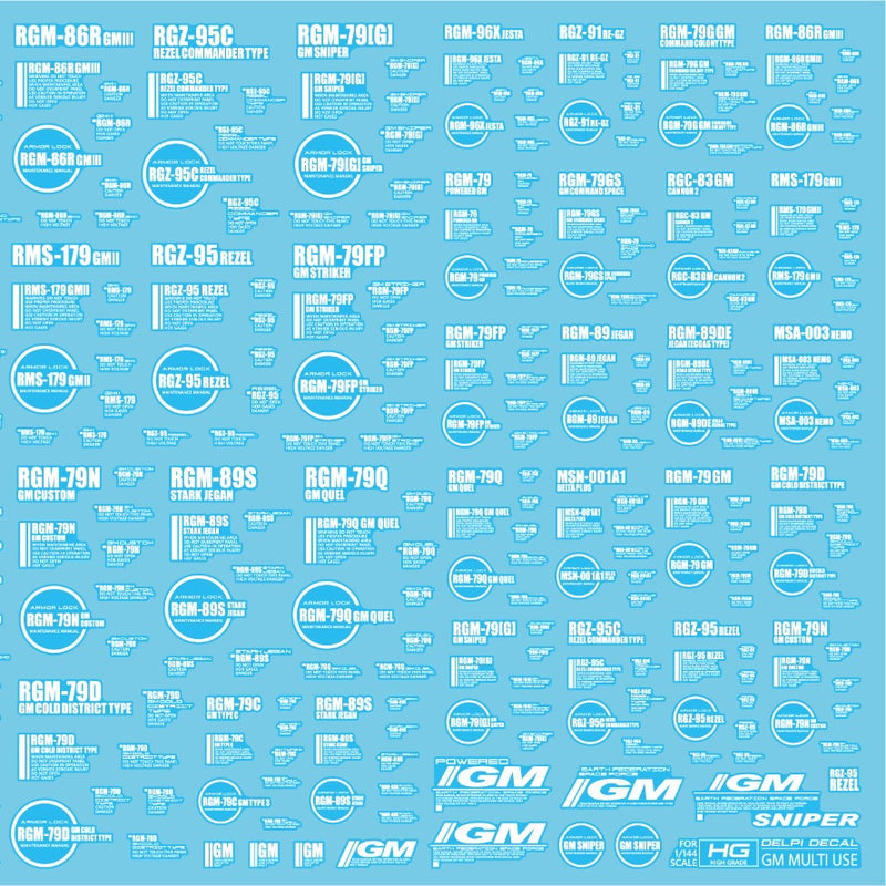 Delpi Decal - GM Multiuse Water Decal (2 Types)